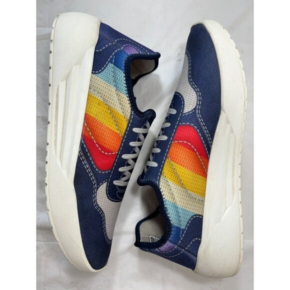 Psudo Court Blue Multicolor Slip On Stretch Sneaker Mens Size 13 - Picture 7 of 12